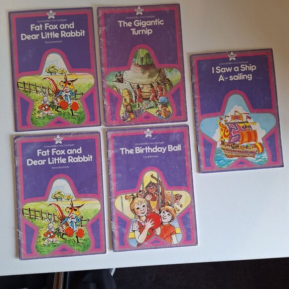 19 Star Modern Curriculum Press Learn To Read Book Lot Green Gold Lilac Vintage - Picture 7 of 9